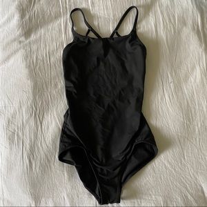 Black ballet leotard